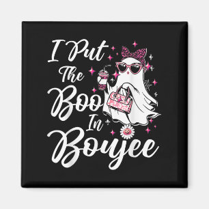 I Put The Boo In Boujee Ghost Funny Nk Leopard Hal Magnet