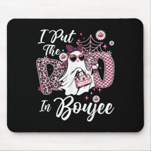 I Put The Boo In Boujee Ghost Funny Nk Leopard Hal Mouse Mat
