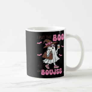 I Put The Boo In Boujee Halloween Cute Lady Ghost Coffee Mug