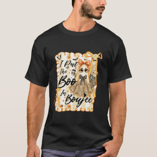 I Put The Boo in Boujee Lace Coquette Bow Boujie H T-Shirt