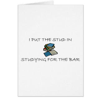 I Put The Stud In Studying For The Bar
