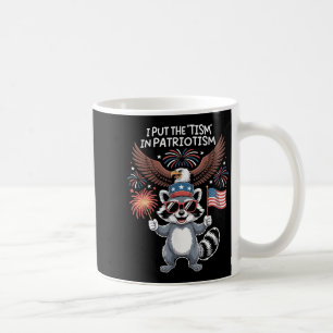 I Put The Tism In Patriotism Athletic Eagle _2 Coffee Mug