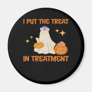 I Put Treat In Treatment Retro Funny Nurse Doctor Magnet