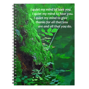 I Quiet My Mind Custom Notebook