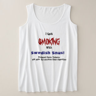 I Quit Smoking with Swedish Snus Plus Size Tank Top