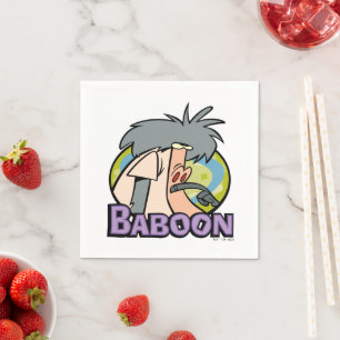 I.R. Baboon Character Badge Napkin