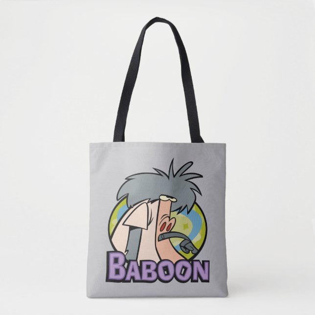I.R. Baboon Character Badge Tote Bag (Front)
