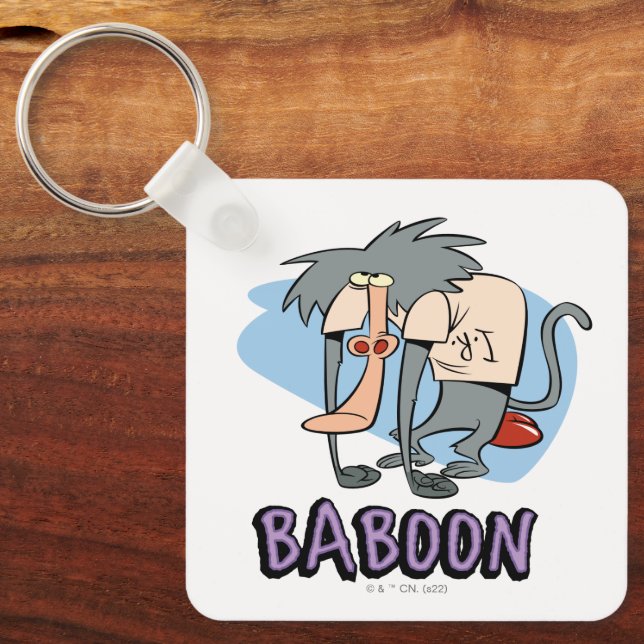 I.R. Baboon Character Graphic Key Ring (Front)