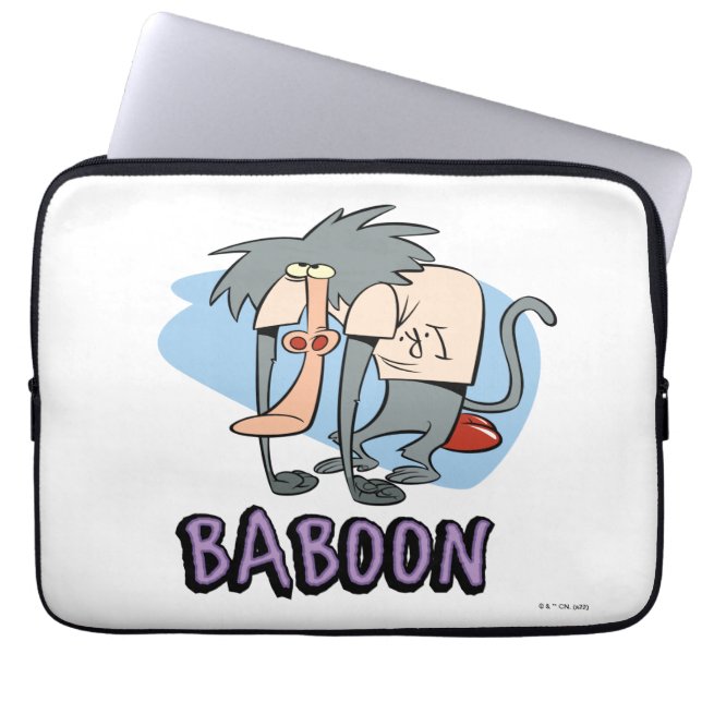 I.R. Baboon Character Graphic Laptop Sleeve (Front)