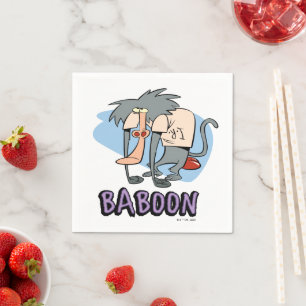 I.R. Baboon Character Graphic Napkin