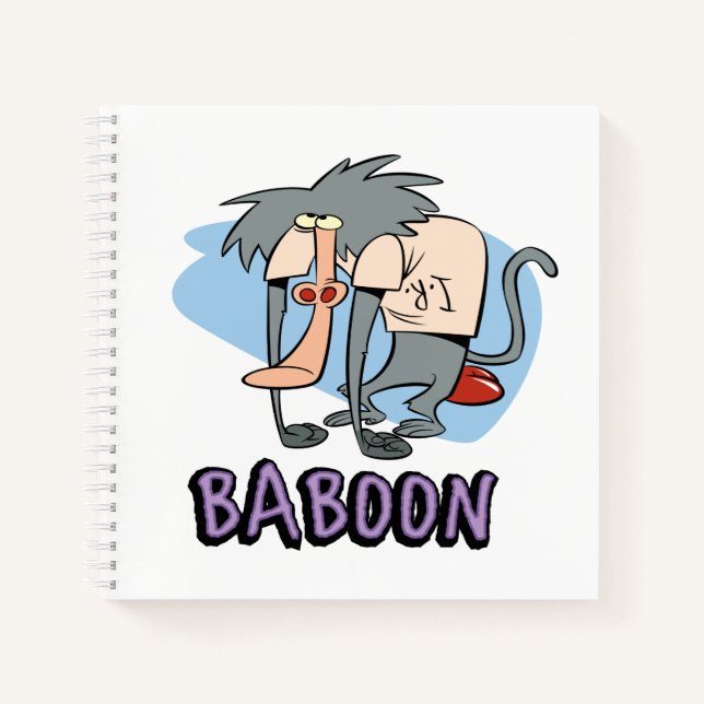 I.R. Baboon Character Graphic Notebook (Front)