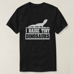 I Raise Tiny Dinosaur Vintage Retro Leopard Gecko T-Shirt