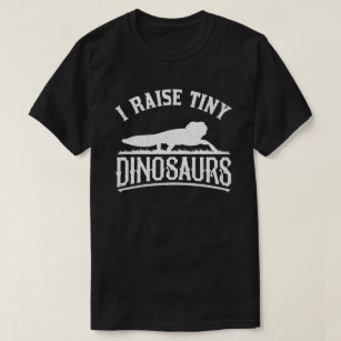 I Raise Tiny Dinosaur Vintage Retro Leopard Gecko T-Shirt