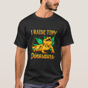 I Raise Tiny Dinosaurs Bearded Mum Dad T-Shirt