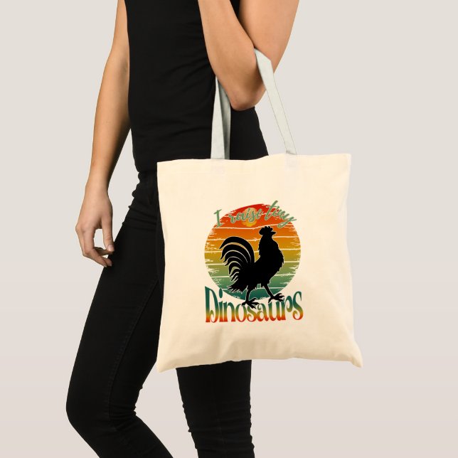 i raise tiny dinosaurs tote bag (Front (Product))