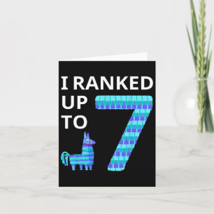 I Ranked Up To 7 Birthday Video Game Llama Piñata Card