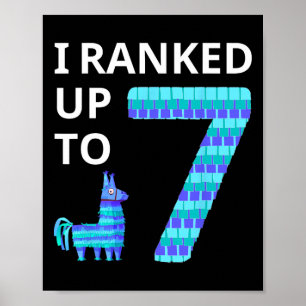I Ranked Up To 7 Birthday Video Game Llama Piñata  Poster