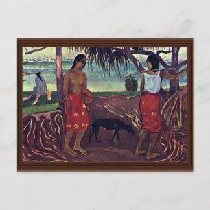 I Raro Te Oviri By Gauguin Paul (Best Quality) Postcard