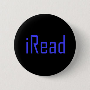I read 6 cm round badge