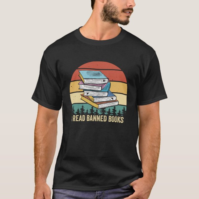 I read Banned Book  Retro Vintage T-Shirt (Front)