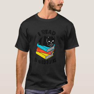 I Read Banned Books Black Cat Reader Bookworm Wom T-Shirt