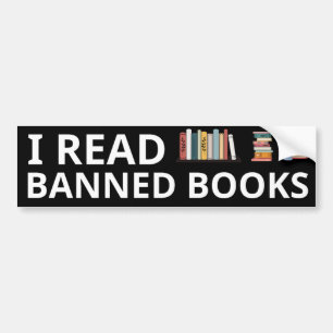 I Read Banned Books, Bumper sticker, Sticker