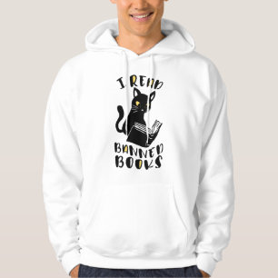 I read banned books Cat Hoodie