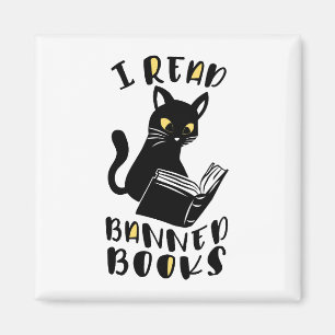 I read banned books Cat Magnet