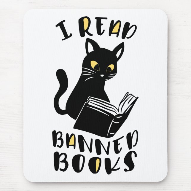 I read banned books Cat Mouse Mat (Front)