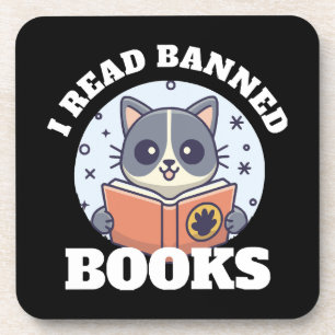I read banned books coaster