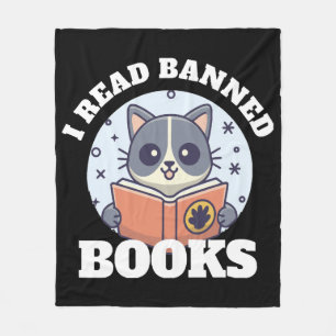I read banned books fleece blanket