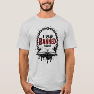 I Read Banned Books – Freedom Badge T-Shirt