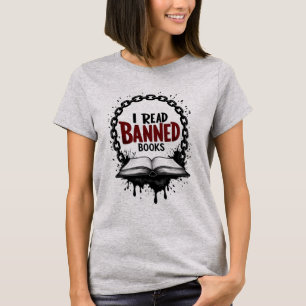 I Read Banned Books – Freedom Badge T-Shirt