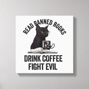 I Read Banned Books Lover BookWorm Love Banned Boo Canvas Print