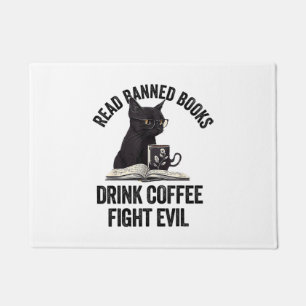 I Read Banned Books Lover BookWorm Love Banned Boo Doormat