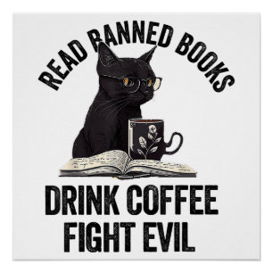 I Read Banned Books Lover BookWorm Love Banned Boo Poster