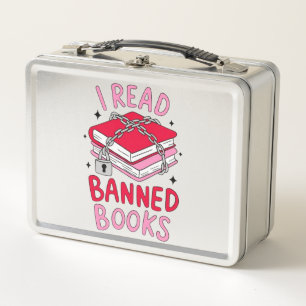  I Read Banned Books Metal Lunch Box
