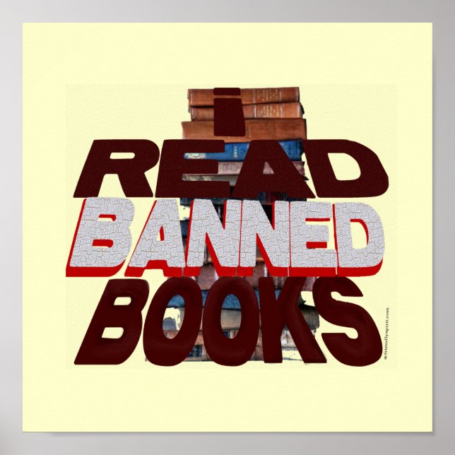 I Read Banned Books Poster (Front)