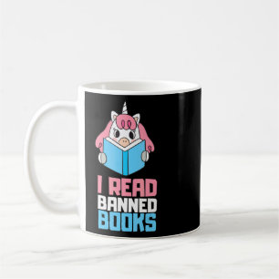 I Read Banned Books Reader Bookworm Coffee Mug