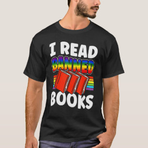 I Read Banned Books Reading Library 4 T-Shirt