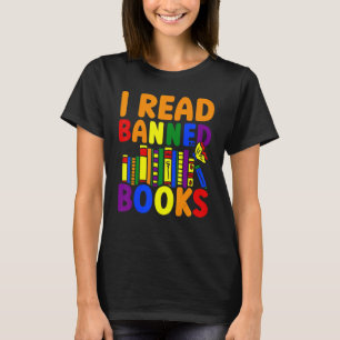 I Read Banned Books Reading Library 9 T-Shirt