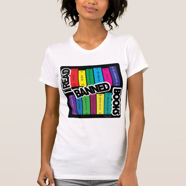 I read Banned Books T-shirt (Front)