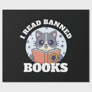 I read banned books wrapping paper