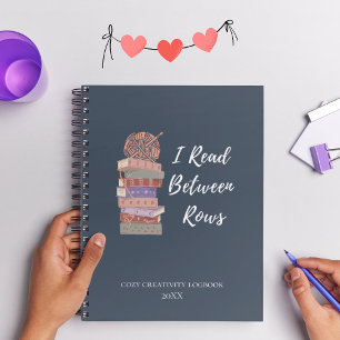 I Read Between Rows Crochet Knitting Book Lover