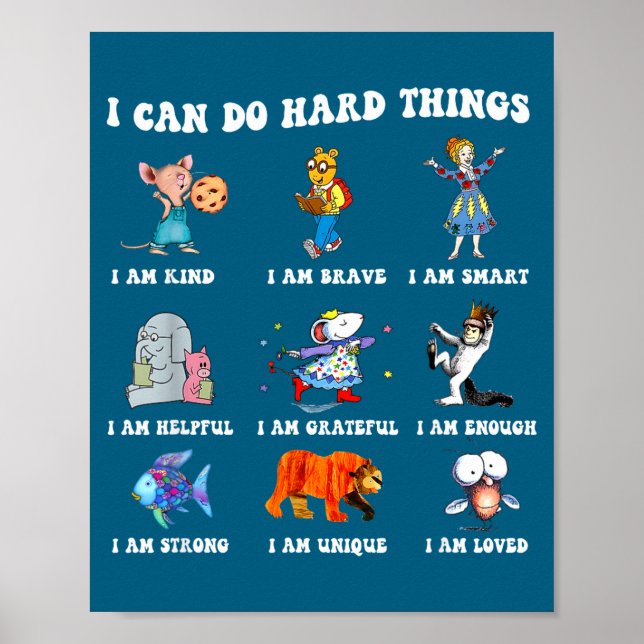 I Read Book Characters Can Hard Poster (Front)