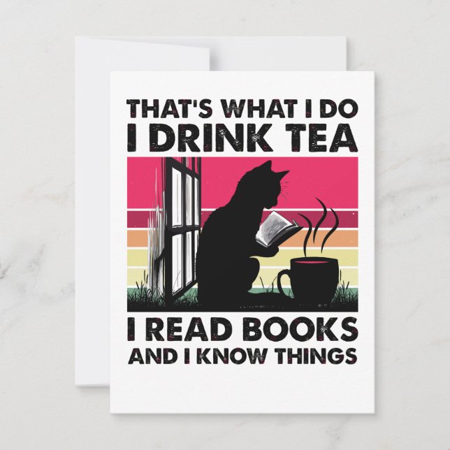 I read books and I know things Card (Front)