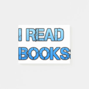 I read books post-it notes