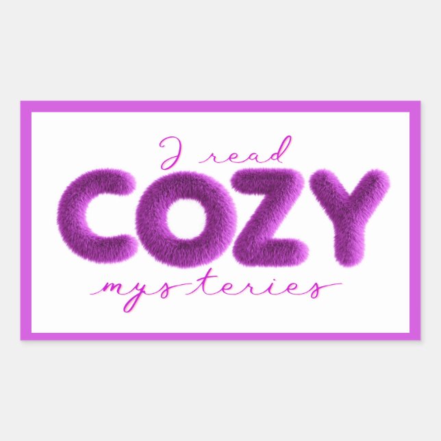 I Read Cosy Mysteries Stickers (Front)