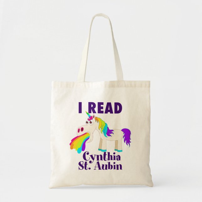 I Read Cynthia St. Aubin Tote Bag (Front)