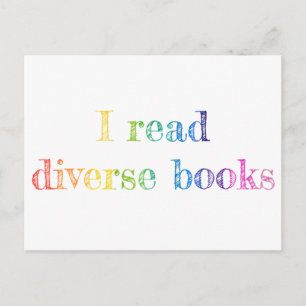 I Read Diverse Books Postcard